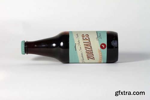 Small Beer Bottle Mock Up