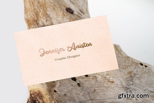 Golden Business Card Mock Up