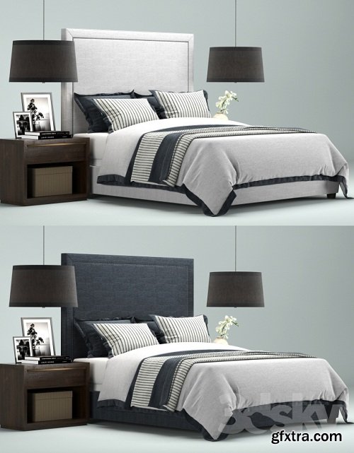 Restoration Hardware Wallace Upholstered bed