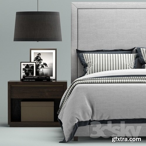 Restoration Hardware Wallace Upholstered bed