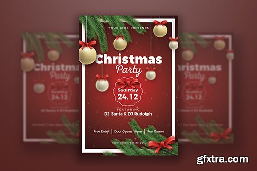 Christmas Party Poster Template