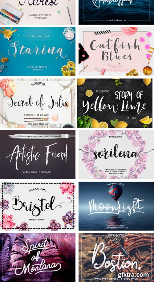 Thehungryjpeg - 42 FONTS BUNDLE 46137