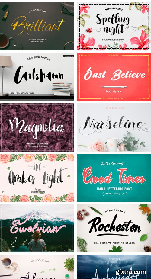 Thehungryjpeg - 42 FONTS BUNDLE 46137