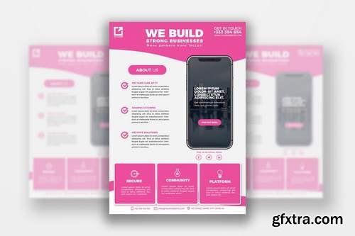 Mobile App Flyer Template