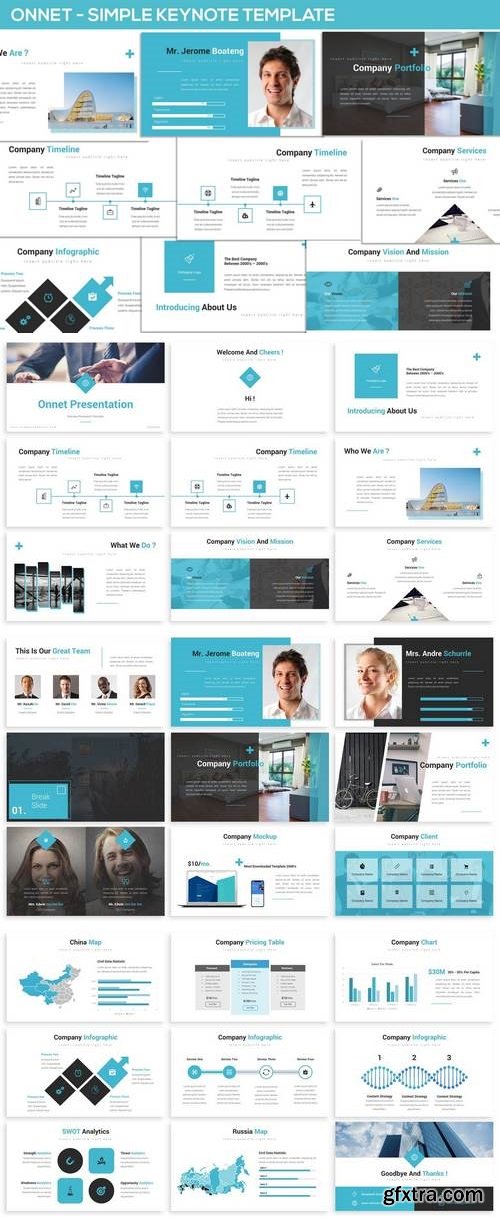 Onnet - Simple Keynote Template