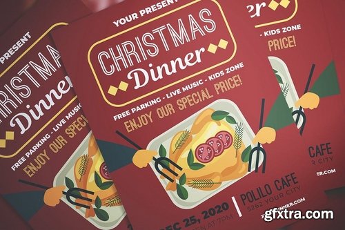 Christmas Dinner Flyer