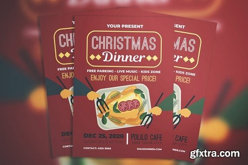 Christmas Dinner Flyer