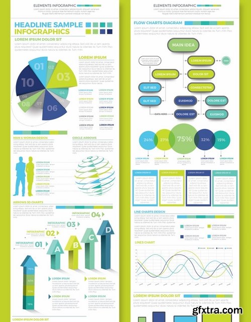 Big Set Infographics Elements Design