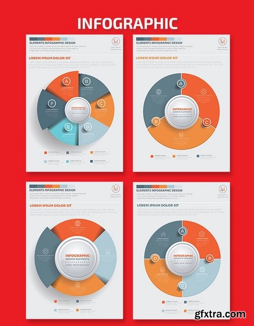 Circle Pie Chart Infographic Elements Design