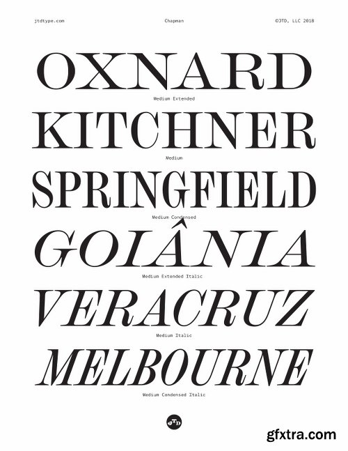 Chapman Font Family - 24 Fonts