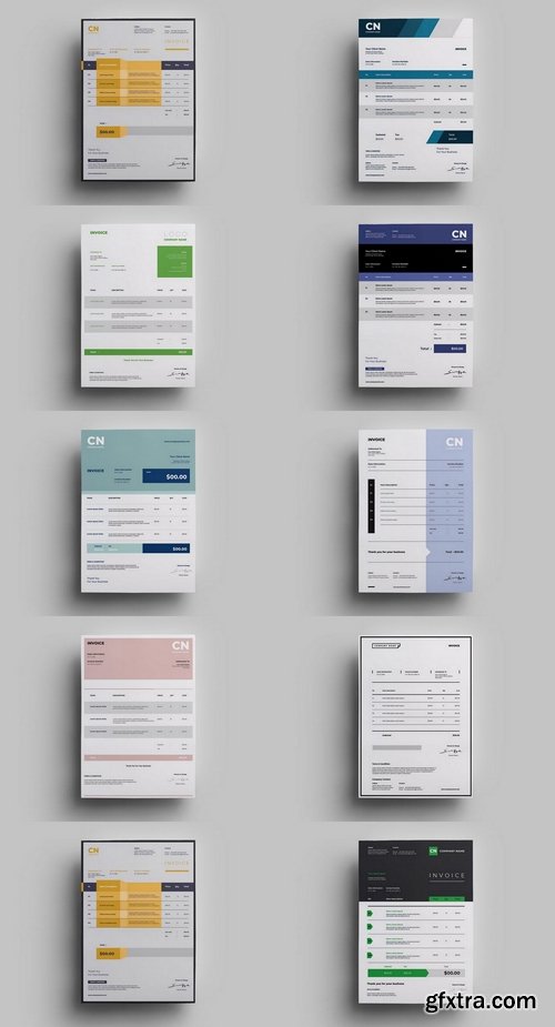 Invoice Design Templates Pack