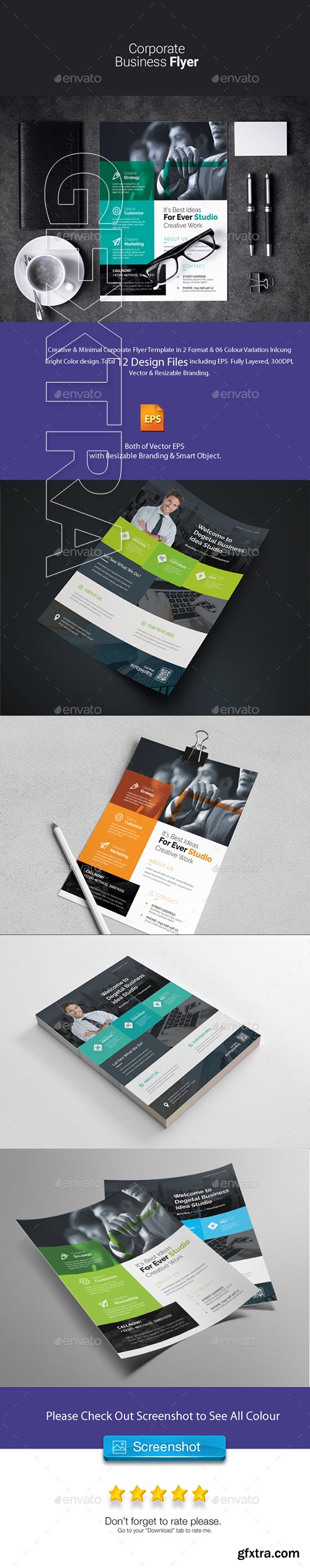 GraphicRiver - Corporate Flyer Bundle 2 in 1 22647506