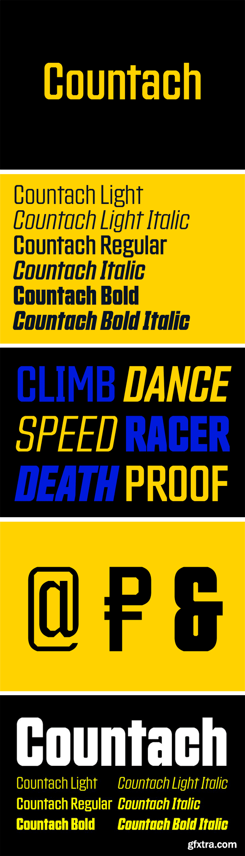 Countach Font Family