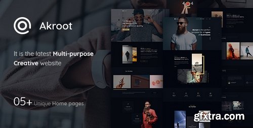 ThemeForest - Akroot | It is the Multi-Purpose Creative PSD Template - 22647326