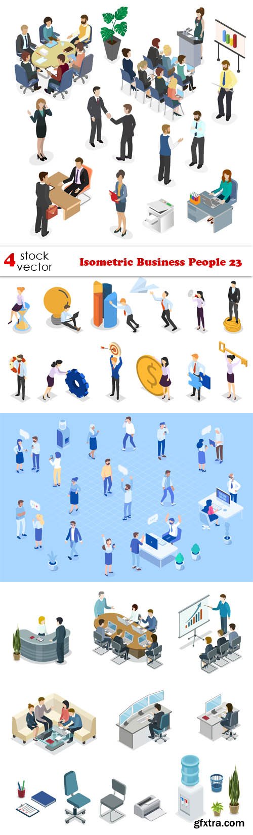 Vectors - Isometric Business People 23