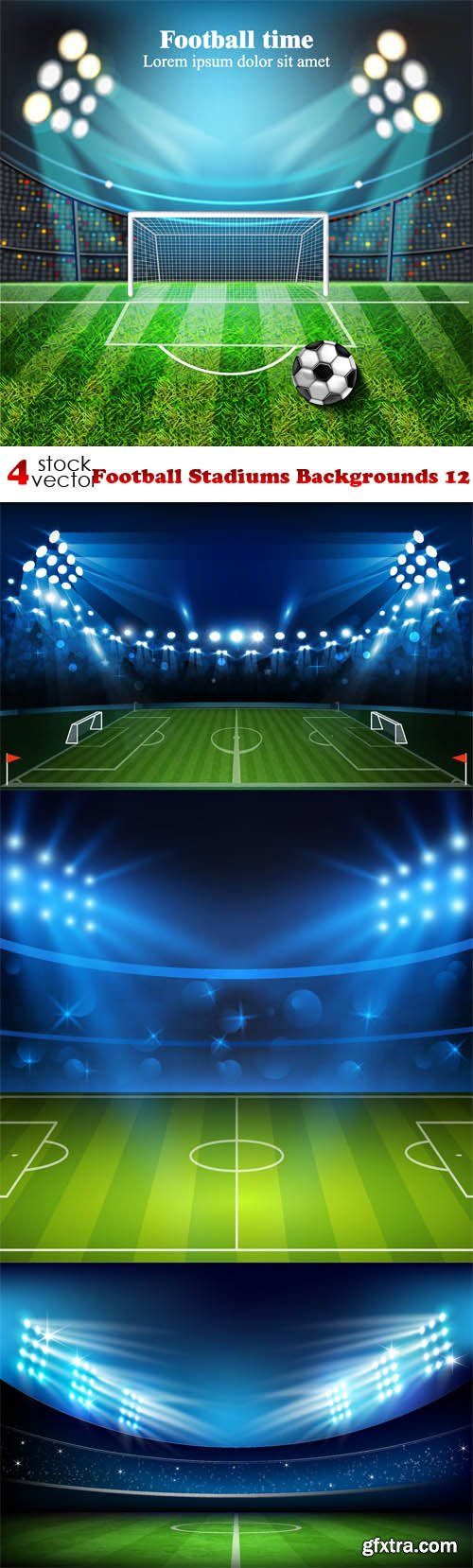 Vectors - Football Stadiums Backgrounds 12