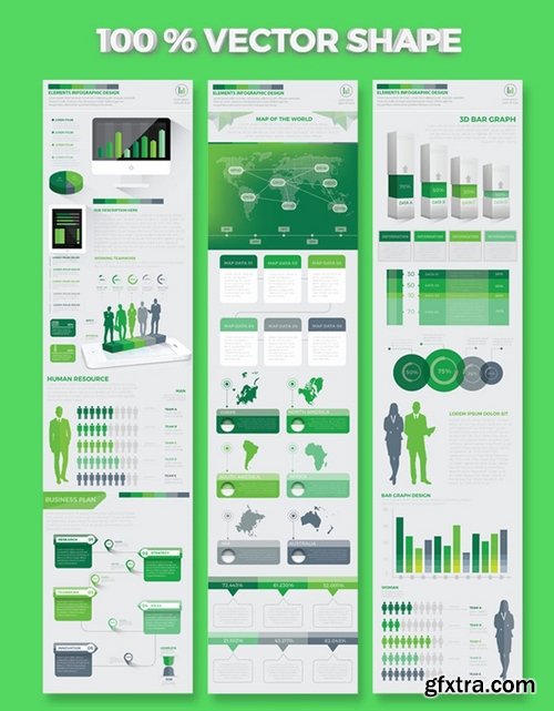 Green Pack Infographics Design