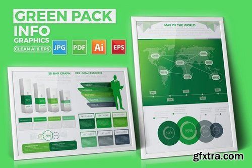 Green Pack Infographics Design