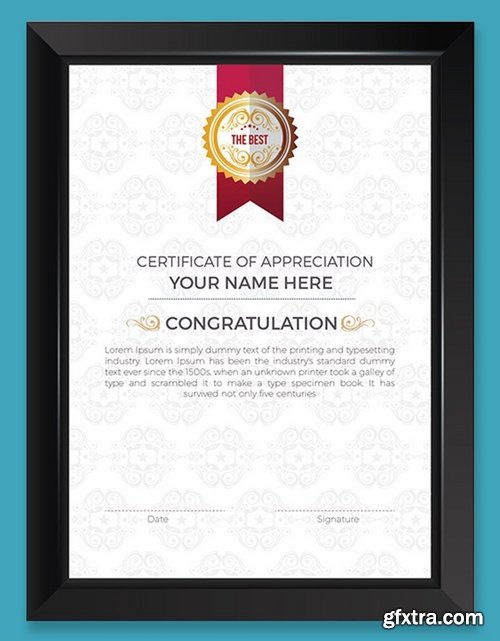 Business Certificate Template Design