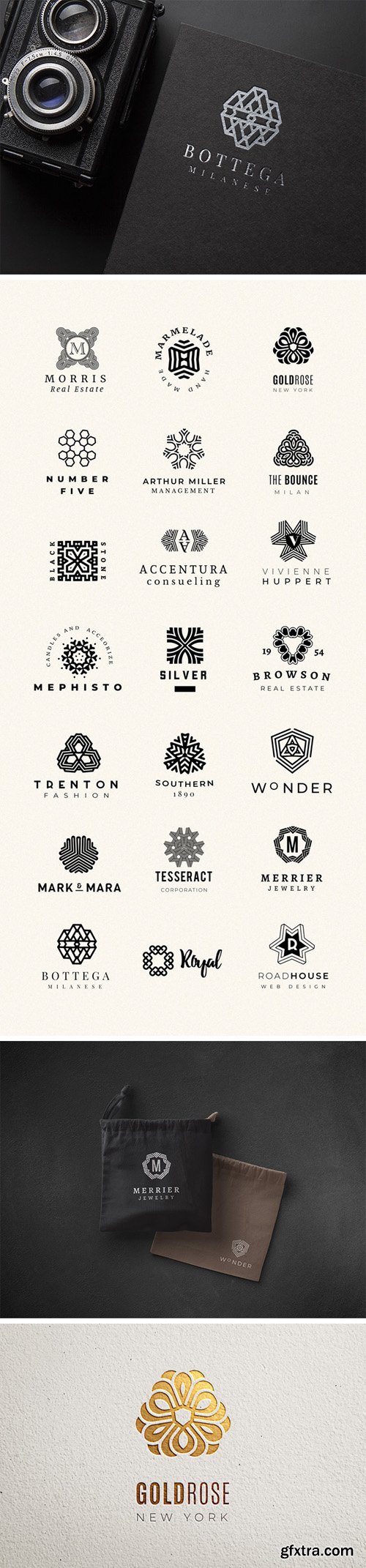 25 Modern Mandala Logo Creator [Ai/EPS/PSD]