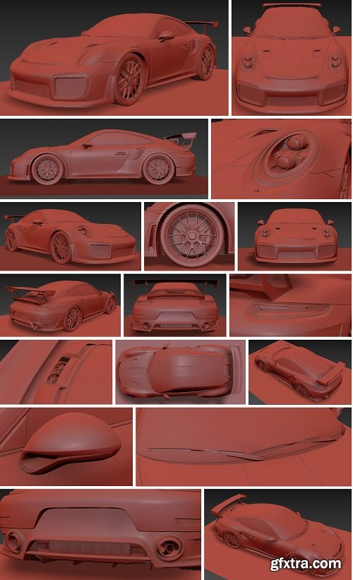 Porsche 911 GT2 RS 3D Model