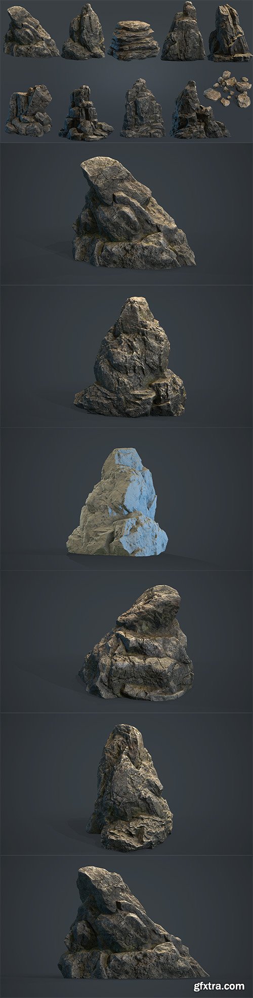 Cubebrush - Boulders Collection PBR