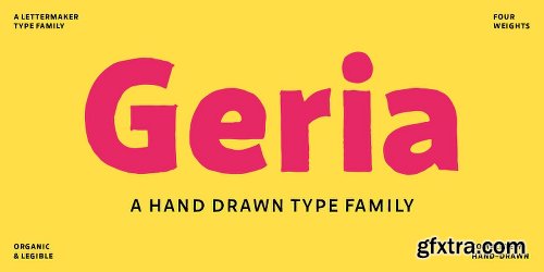 Geria Font Family - 4 Fonts