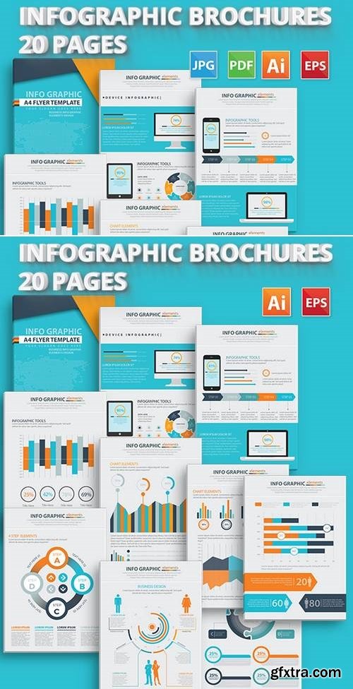 20 Pages Info Graphic Elements Design