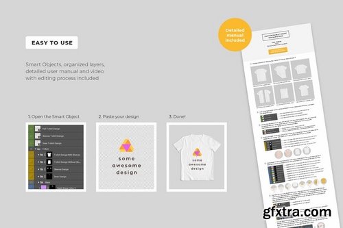 Customizable T-Shirt Mockups Pack