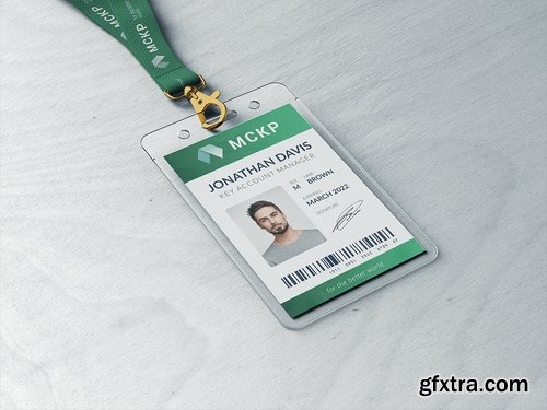 Lanyard  ID Card Holder MockUp