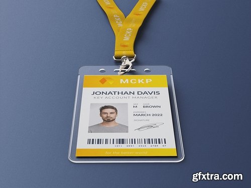 Lanyard  ID Card Holder MockUp