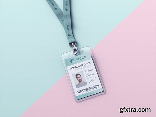 Lanyard  ID Card Holder MockUp