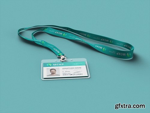 Lanyard  Name Tag Badge MockUp