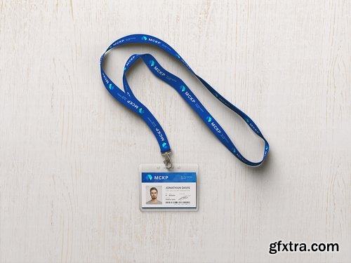 Lanyard  Name Tag Badge MockUp