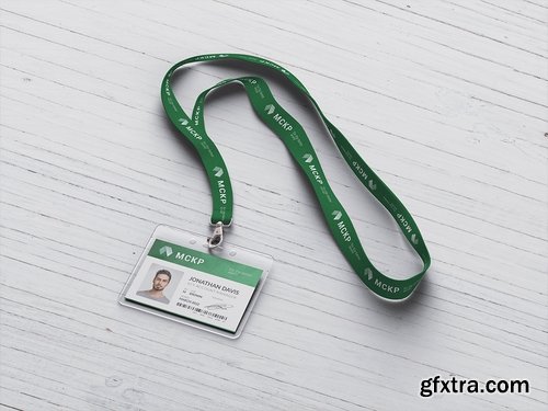 Lanyard  Name Tag Badge MockUp