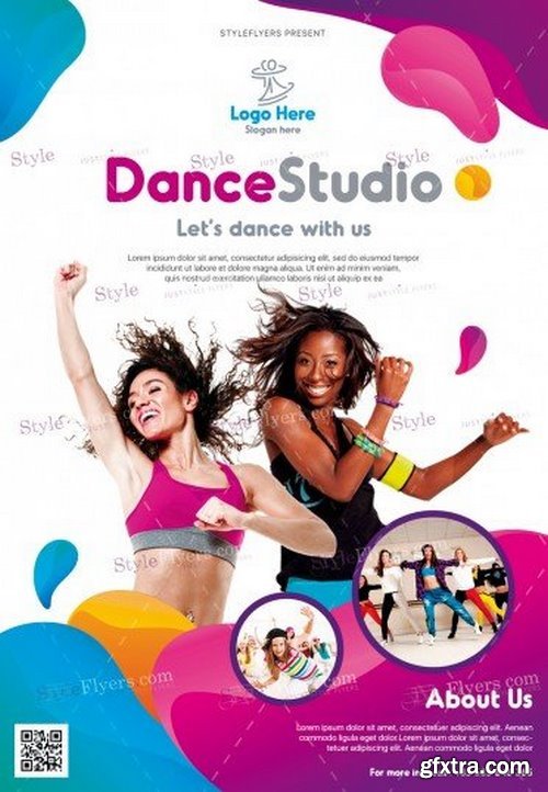 Dance Studio PSD Flyer Template