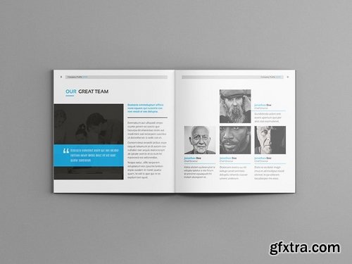 Hilih - Square Company Profile Brochure Template