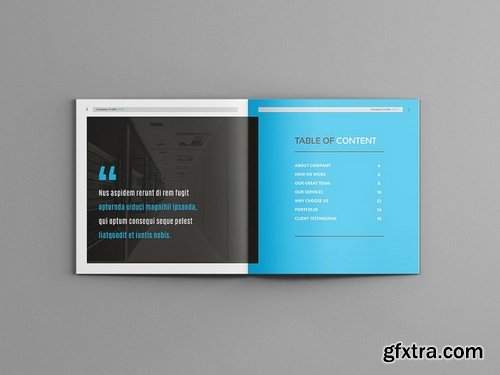 Hilih - Square Company Profile Brochure Template