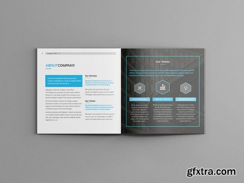 Hilih - Square Company Profile Brochure Template