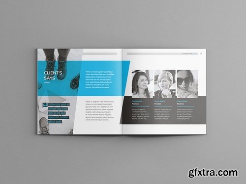 Hilih - Square Company Profile Brochure Template