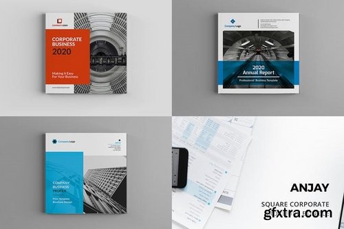 Anjay - Square Company Brochure Bundle 3 in 1