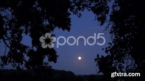 Pond5 - Establishing Shot - Full Moon Clouds Night Sky Nature Background - 40756513