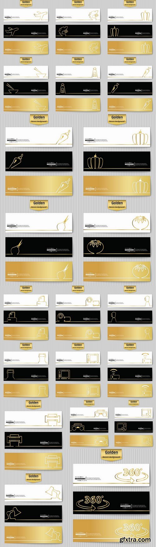 Banner pattern wallpaper background is a business card flyer gold geometric figure 21 EPS