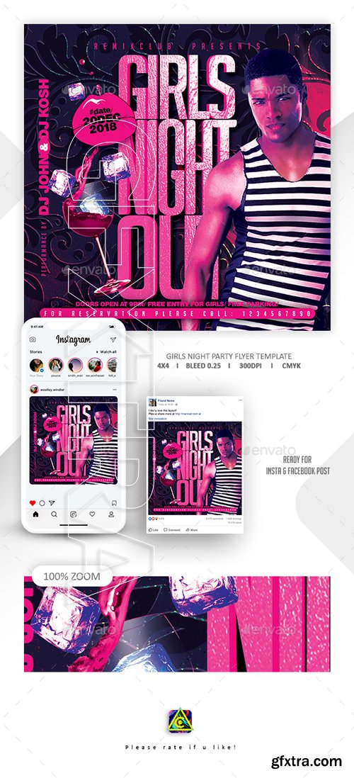 GraphicRiver - Girls Night Out Party Flyer 22670391