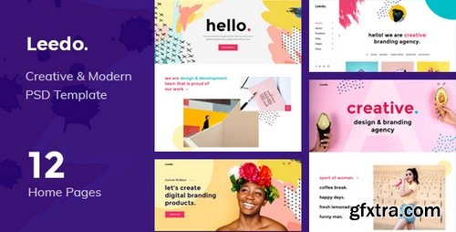 ThemeForest - Leedo - Modern, Colorful & Creative Portfolio PSD Template - 22257925