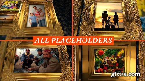 Videohive Golden Frames Photo Gallery Kit 18819937