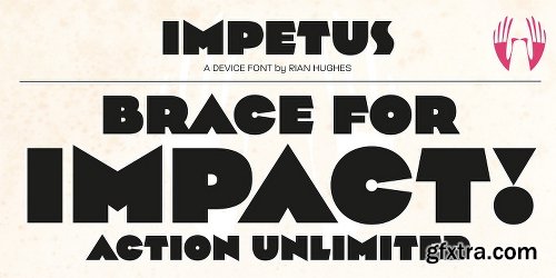 Impetus Font Family - 2 Fonts