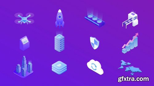 Videohive Technology Isometric Concepts 22413322