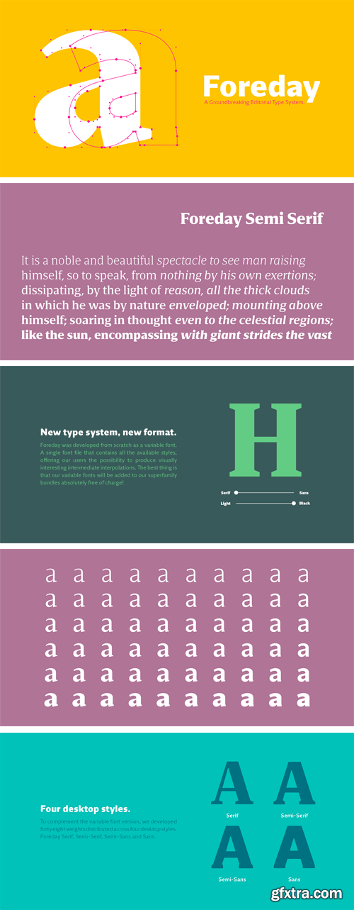 Foreday Semi Serif Font Family