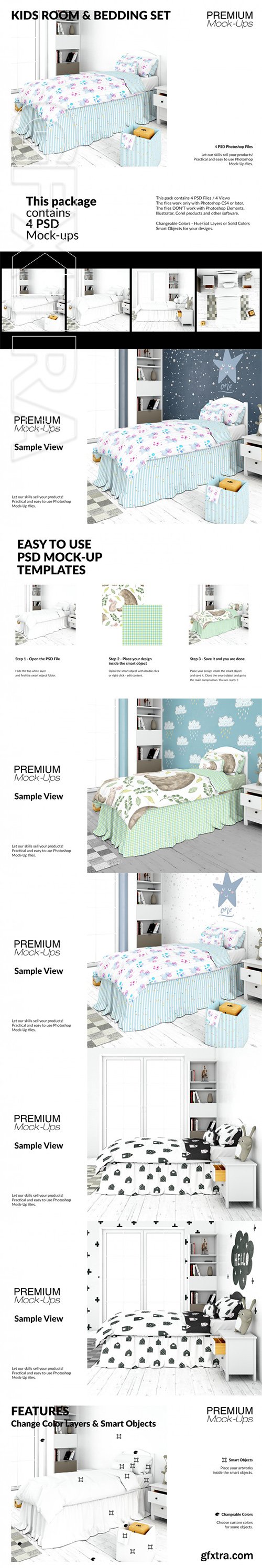 Kids Room & Bedding Set